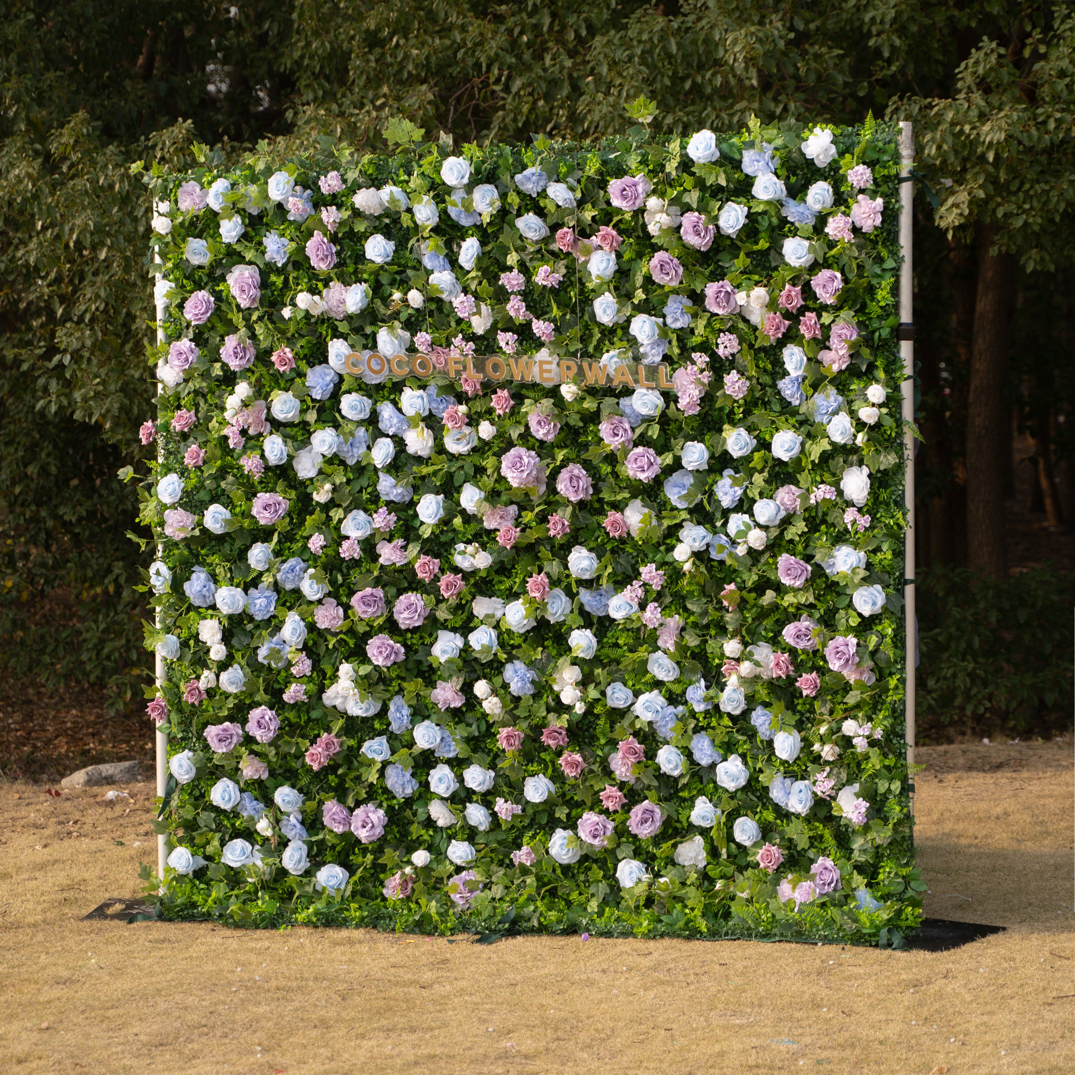 Monroe 2D Artificial Flower Wall Backdrop Reusable Floral Panel for Valentine’s Day, Mother’s Day &amp; Parties(Ready to Ship 5 days! )