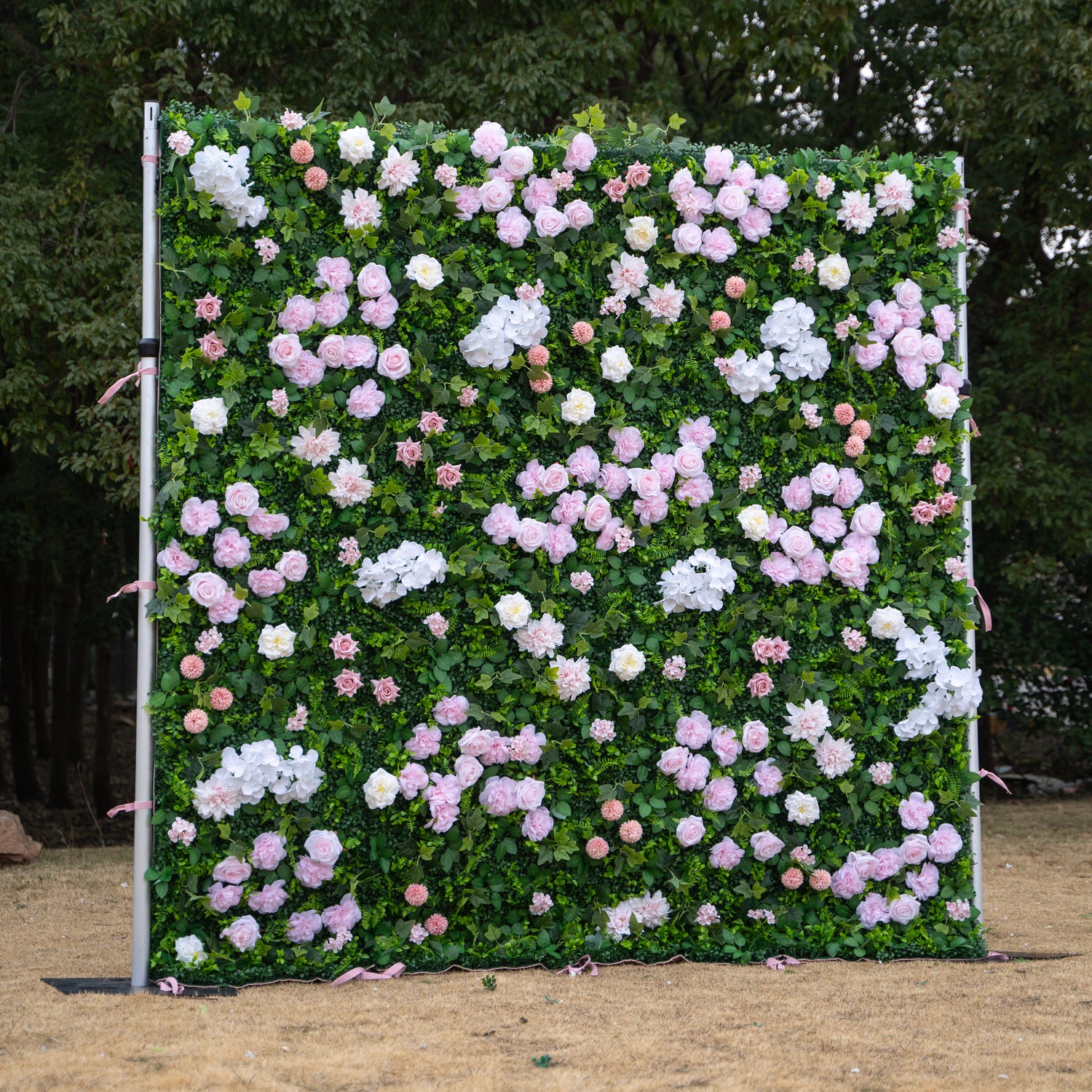 Oxford 2D Artificial Zip Up Curtain Flower Wall For Wedding &amp; Home &amp; Events Decoration