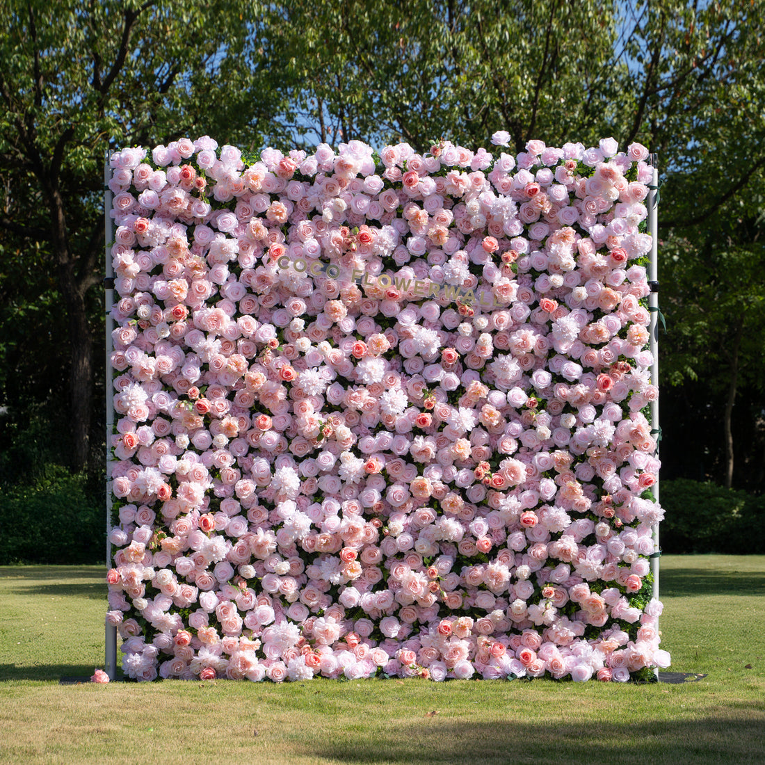Paloma 5D Fabric Artificial Zip Up Curtain Flower Wall For Wedding and Events Decoration