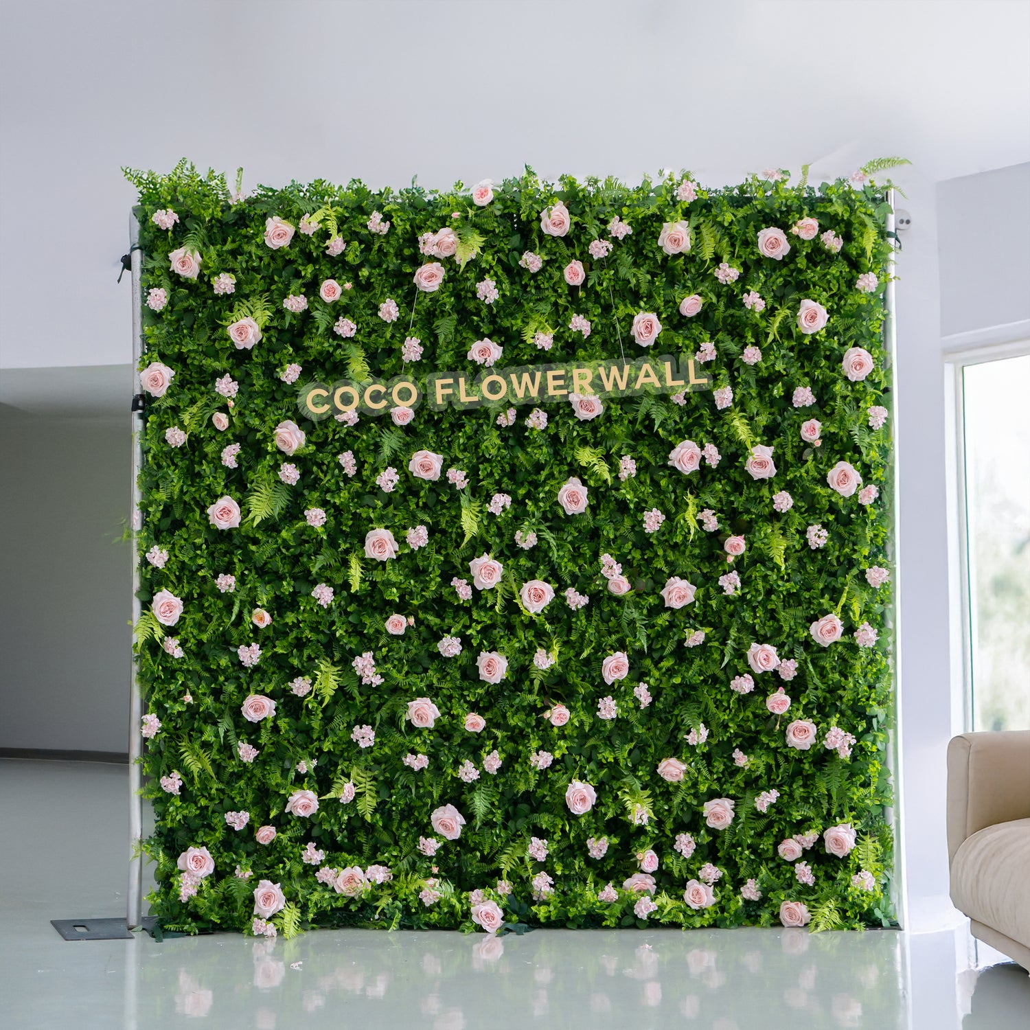 Provence 2D Artificial Zip Up Curtain Flower Wall For Wedding &amp; Home &amp; Events Decoration