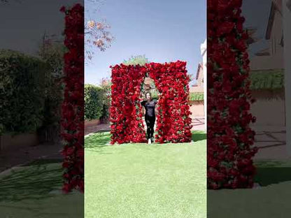 Mira 3D Fabric Artificial Zip Up Curtain Flower Wall For Wedding and Events Decoration
