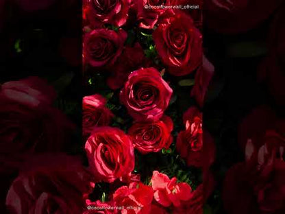 Mira 3D Fabric Artificial Zip Up Curtain Flower Wall For Wedding and Events Decoration