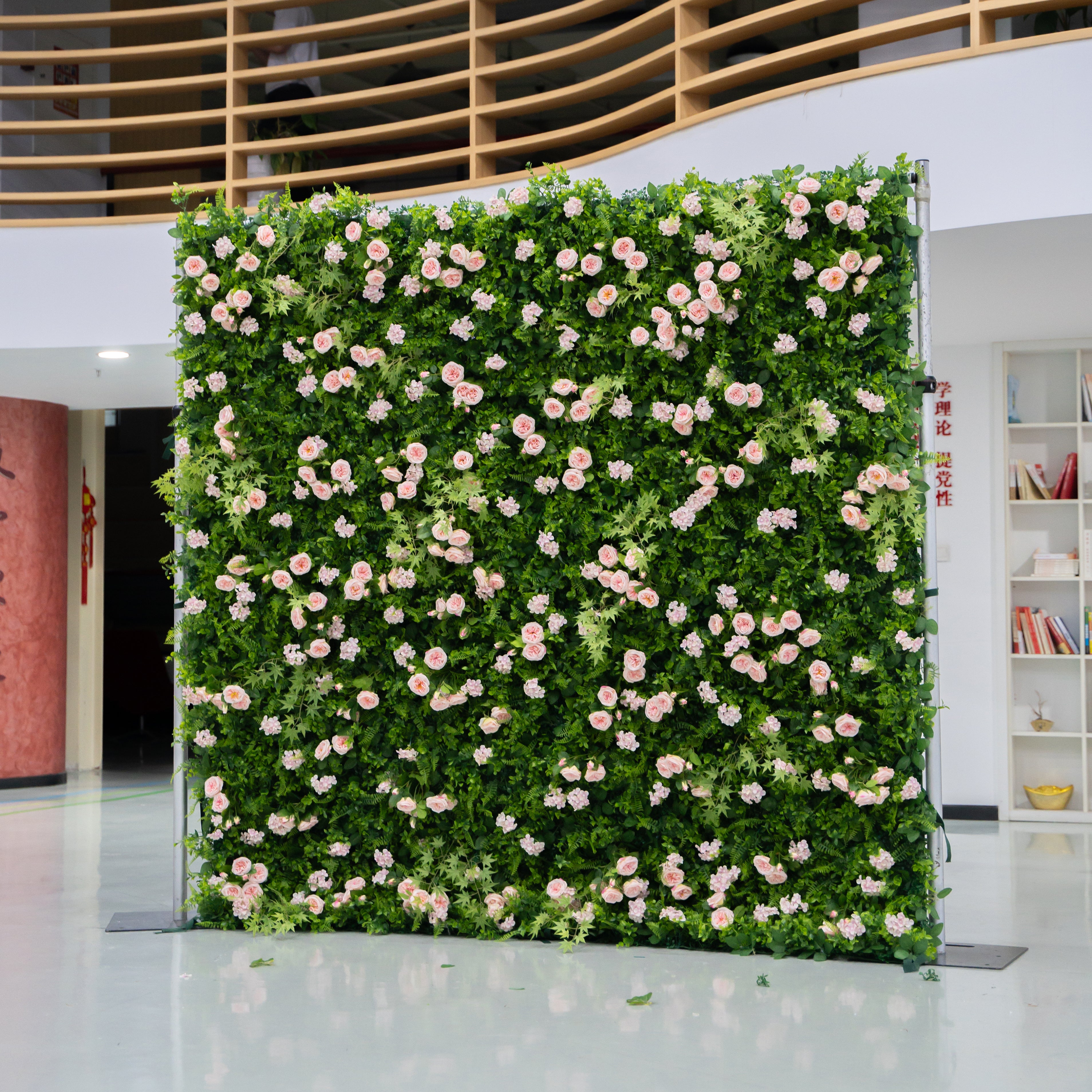 Napa 3D Fabric Artificial Zip Up Curtain Flower Wall For Wedding and Events Decoration