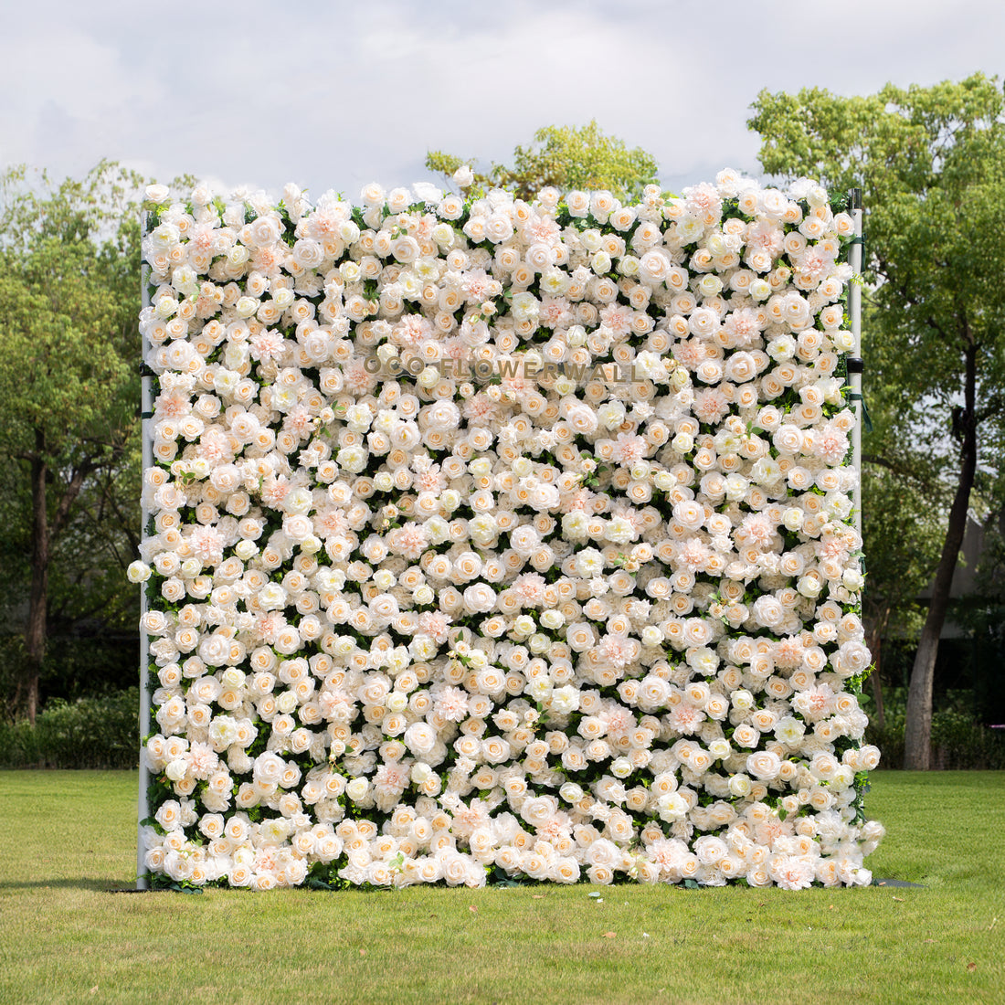 Solana 5D Fabric Artificial Zip Up Curtain Flower Wall For Wedding and Events Decoration