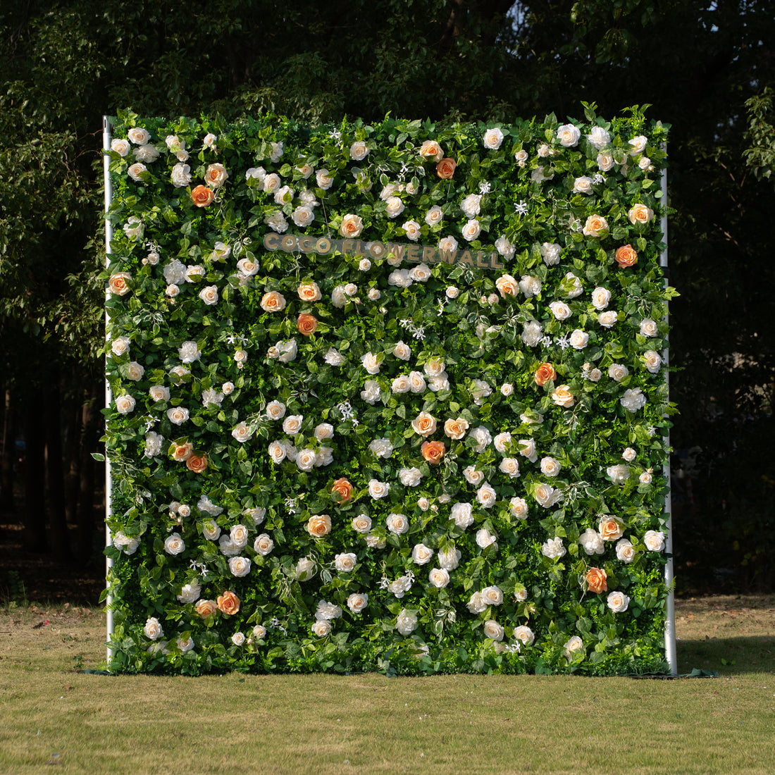 Sundale 2D Artificial Flower Wall – Zip-Up Curtain, Ideal for Weddings, Parties &amp; Seasonal Events!