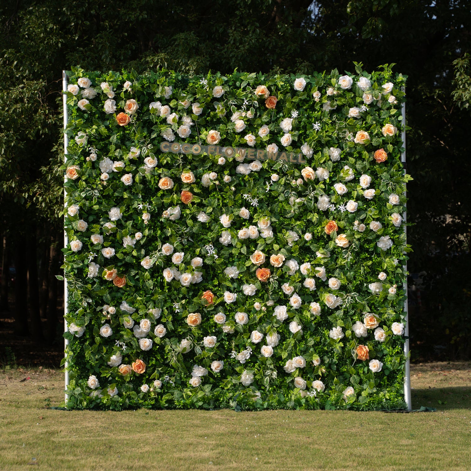 Sundale 2D Artificial Flower Wall – Zip-Up Curtain, Ideal for Weddings, Parties &amp; Seasonal Events!