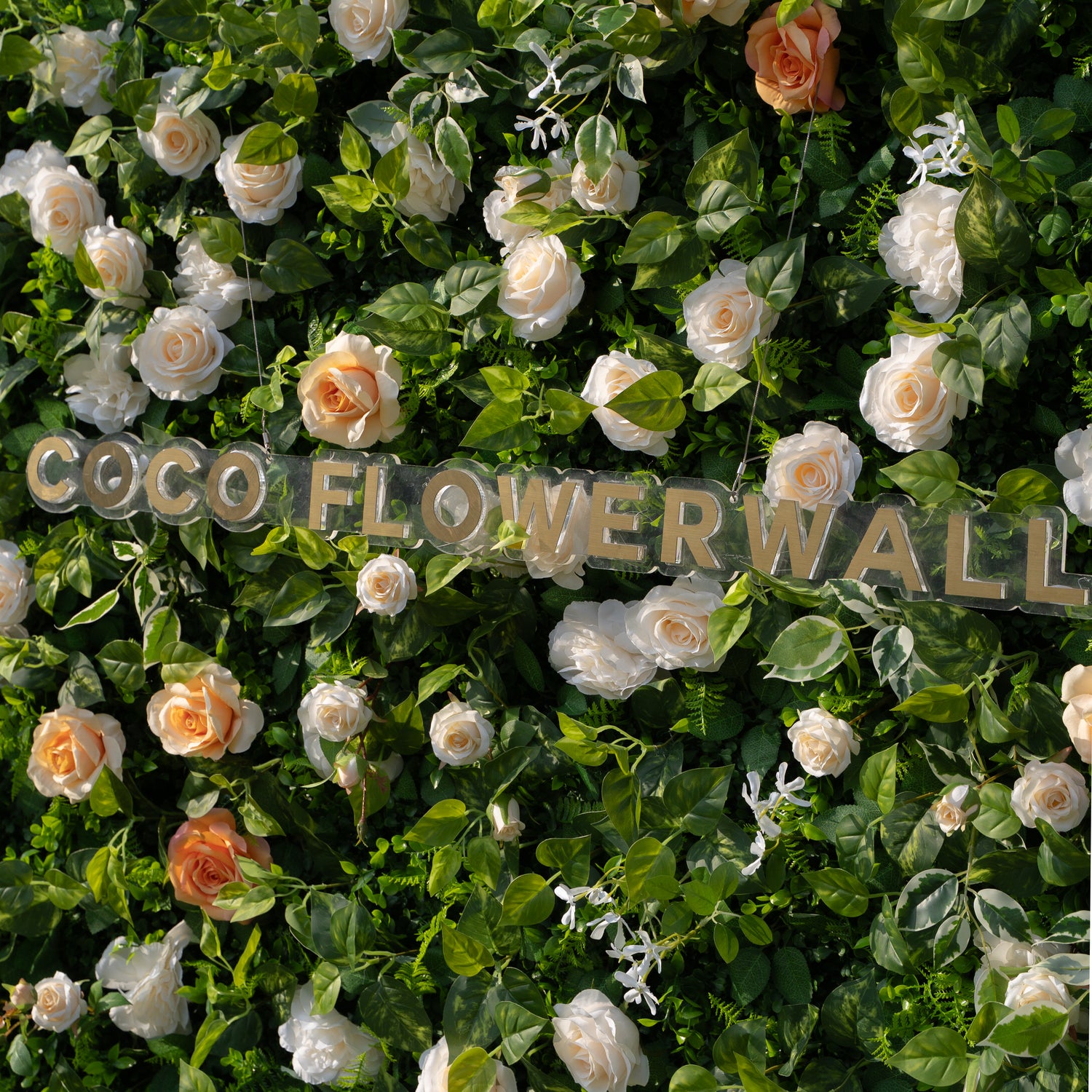 Sundale 2D Artificial Flower Wall – Zip-Up Curtain, Ideal for Weddings, Parties &amp; Seasonal Events!
