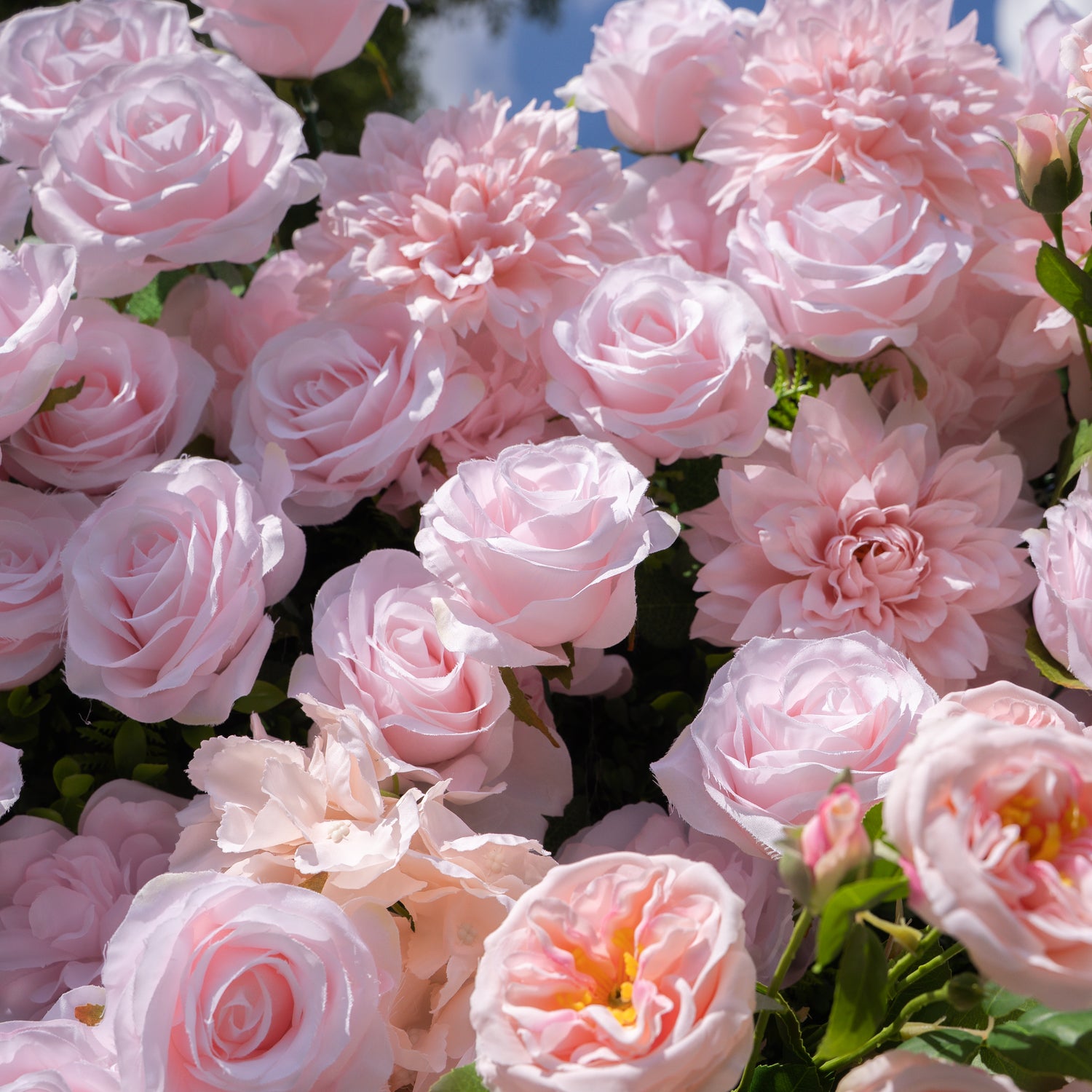 Sweety 5D Fabric Artificial Flower Wall Curtain ldeal for Weddings, Proposals, and Romantic Events