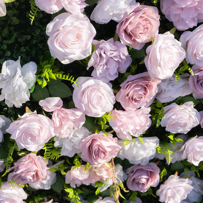Tuscola 3D Fabric Backdrop Artificial Flower Wall with Zip-Up Design for Wedding and Events