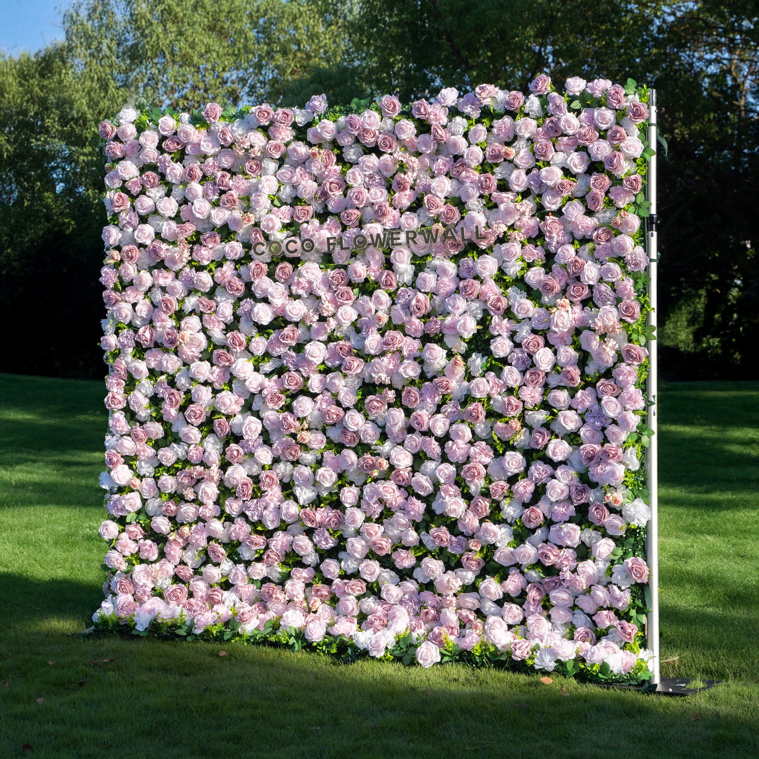Tuscola 3D Fabric Backdrop Artificial Flower Wall with Zip-Up Design for Wedding and Events