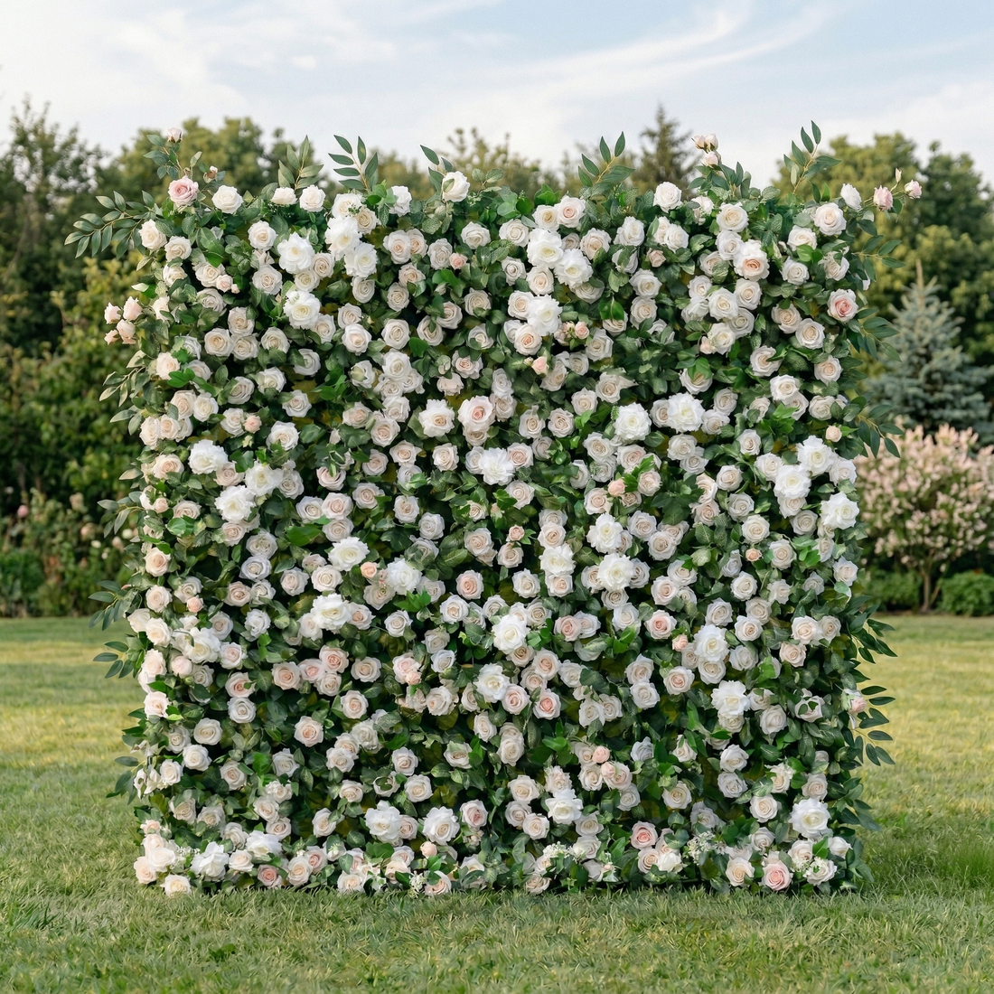 Corenia 3D Artificial Flower Wall Backdrop Reusable Floral Panel for Wedding &amp; Mother’s Day &amp; Parties