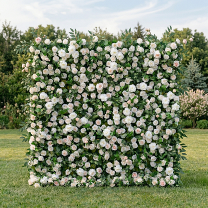 Corenia 3D Artificial Flower Wall Backdrop Reusable Floral Panel for Wedding &amp; Mother’s Day &amp; Parties