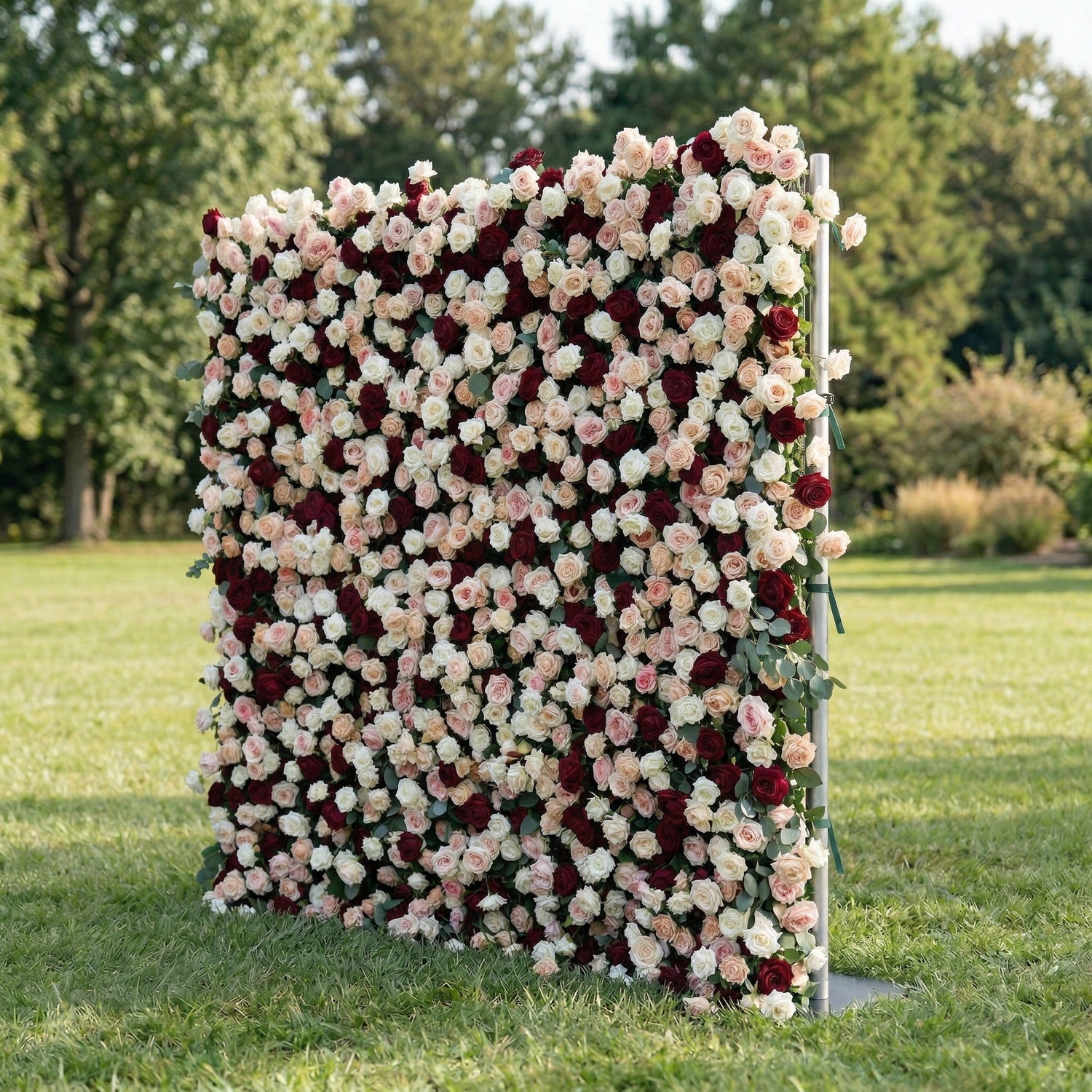 Junen 3D Vintage Mixed Rose Floral Wall Backdrop Perfect for Valentine’s Day Weddings &amp; Events