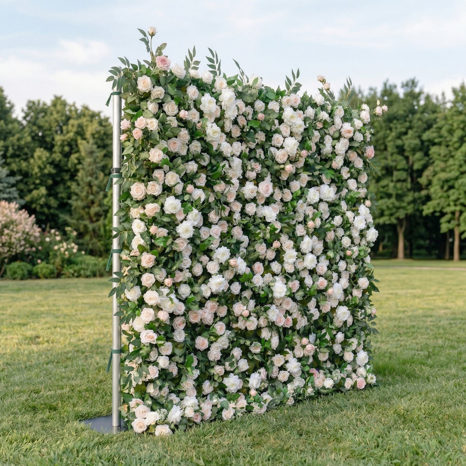 Corenia 3D Artificial Flower Wall Backdrop Reusable Floral Panel for Wedding &amp; Mother’s Day &amp; Parties
